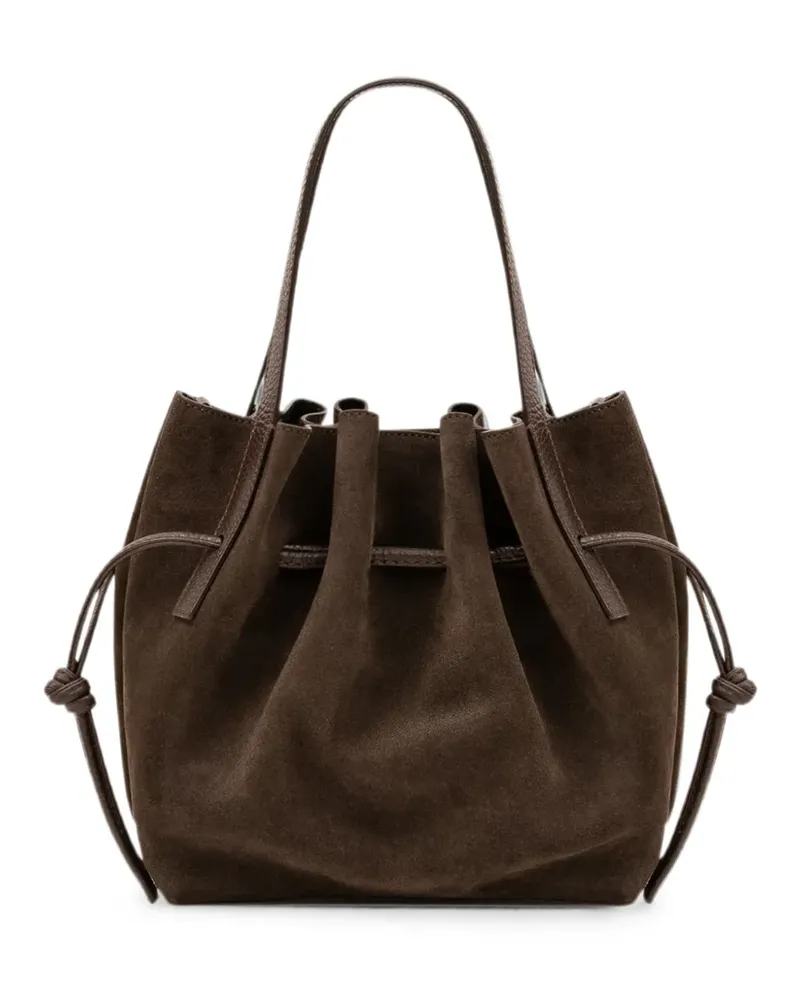 YUZEFI SCALLOP TOTE SUEDE - Braun Braun