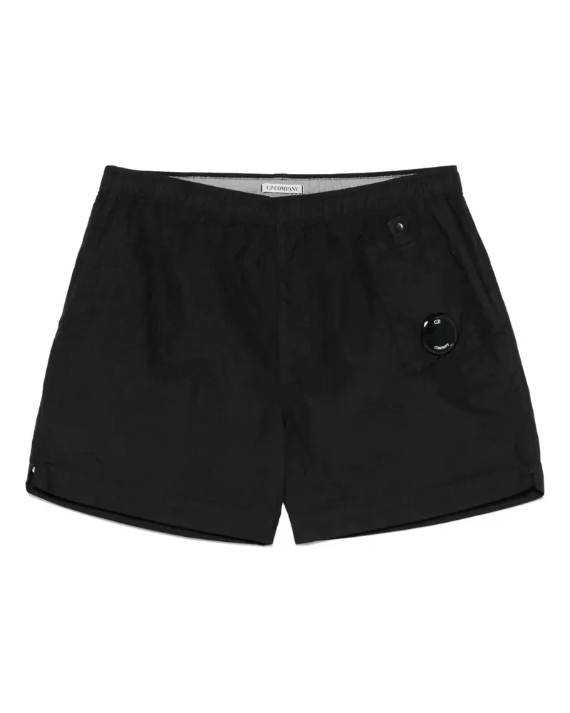 C.P. Company Badeshorts mit Lens-Detail - Schwarz Schwarz