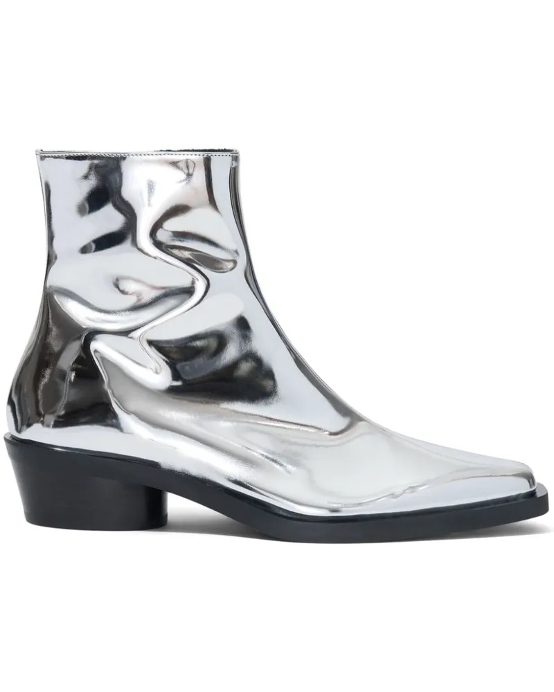 Proenza Schouler Bronco Stiefeletten Silber