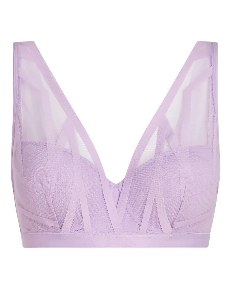 Marlies Dekkers Wattierter Balconette-BH mit tiefem Ausschnitt - Violett Violett
