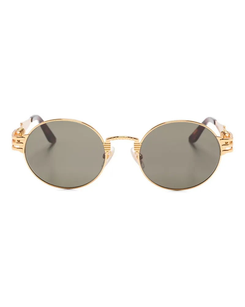 Jean Paul Gaultier Sonnenbrille mit rundem Gestell - Gold Gold