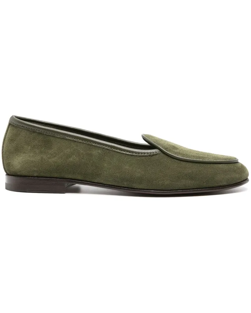 Scarosso Nele Loafer aus Wildleder - Grün Grün