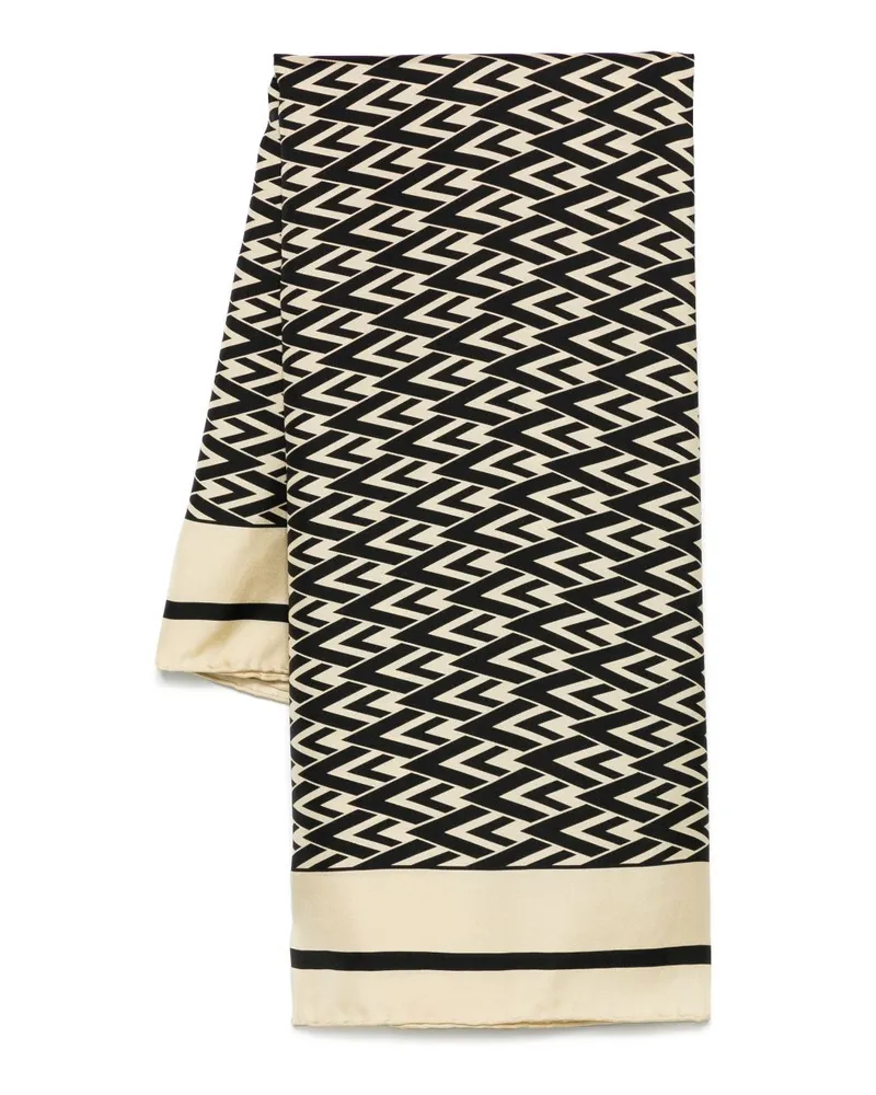 Valentino Garavani Schal mit geometrischem Muster - Schwarz Schwarz