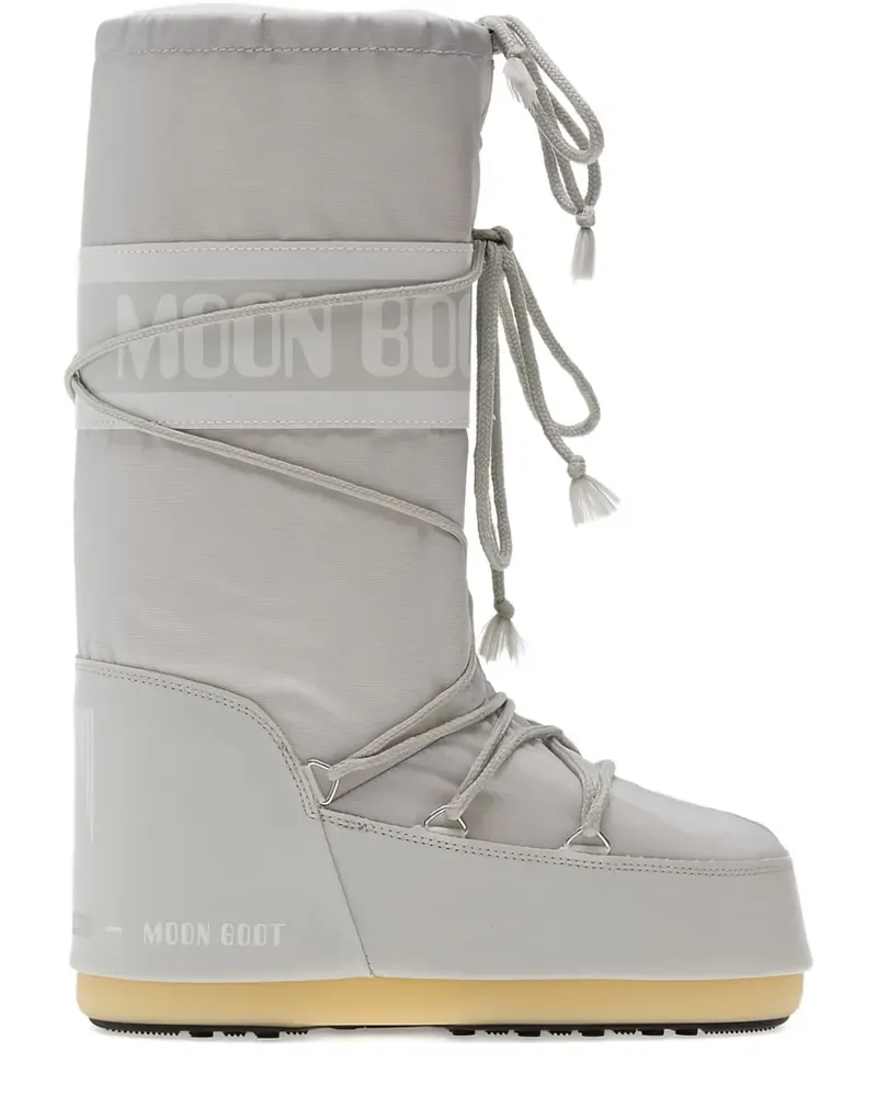 Moon Boot Stiefel mit Schnürung - Grau Grau