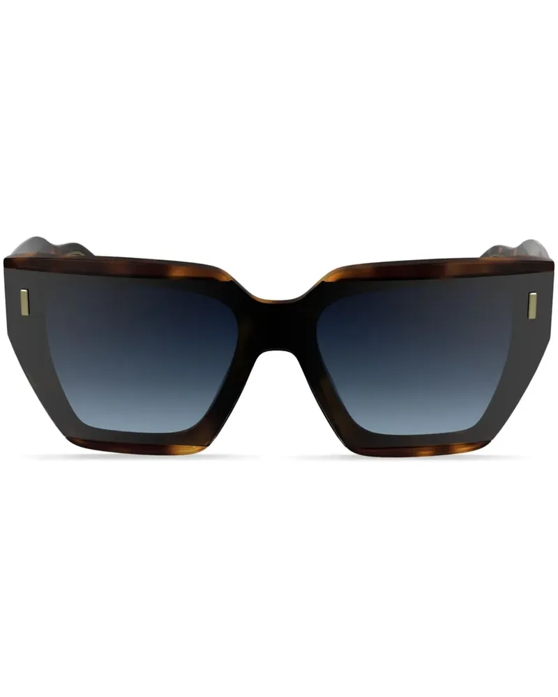 Calvin Klein Sonnenbrille mit Logo - Braun Braun