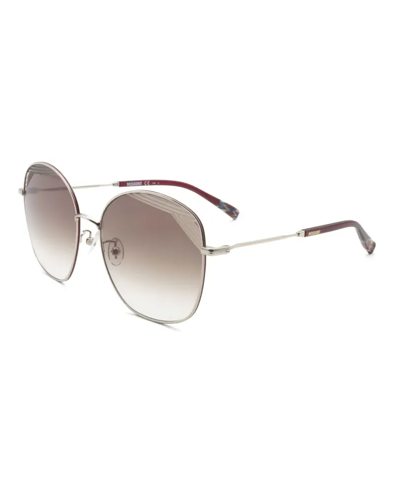 Missoni Sonnenbrille mit rundem Gestell - Gold Gold