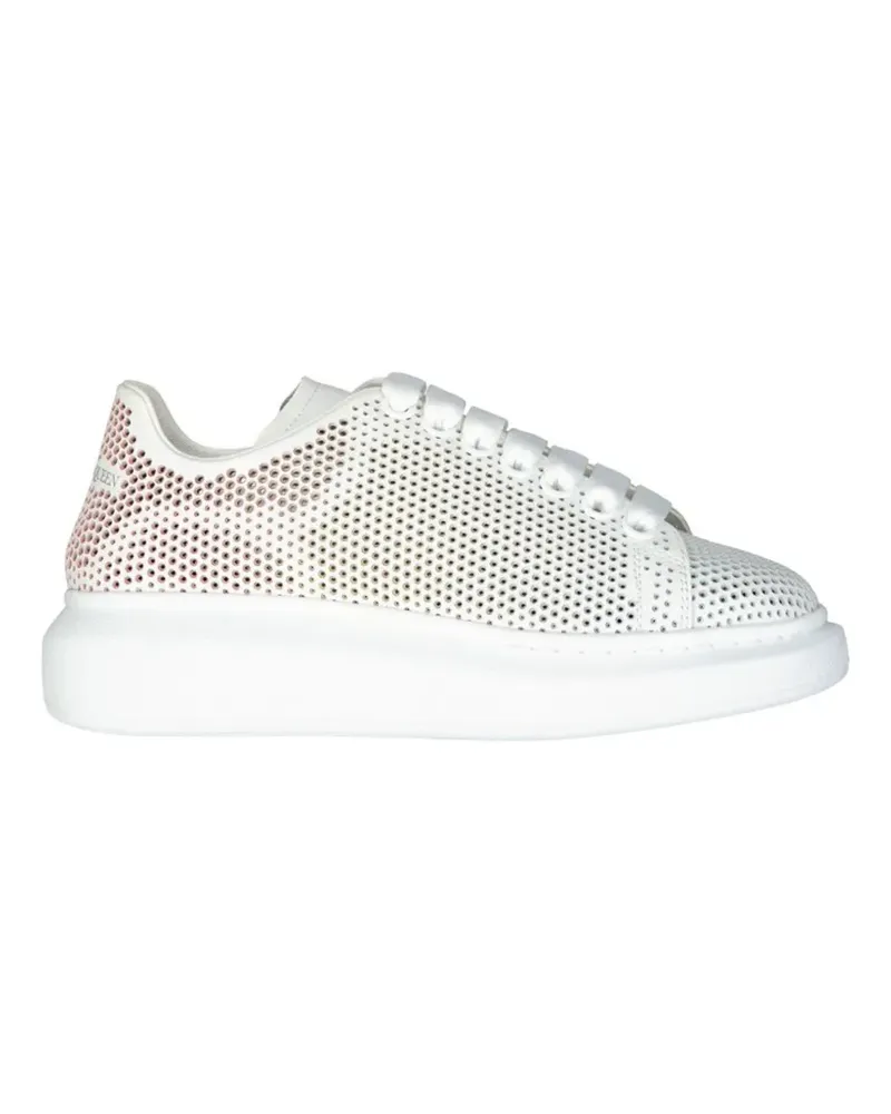 Alexander McQueen Oversized Dotted Cut-Out crystal-embellished sneakers - Weiß Weiß