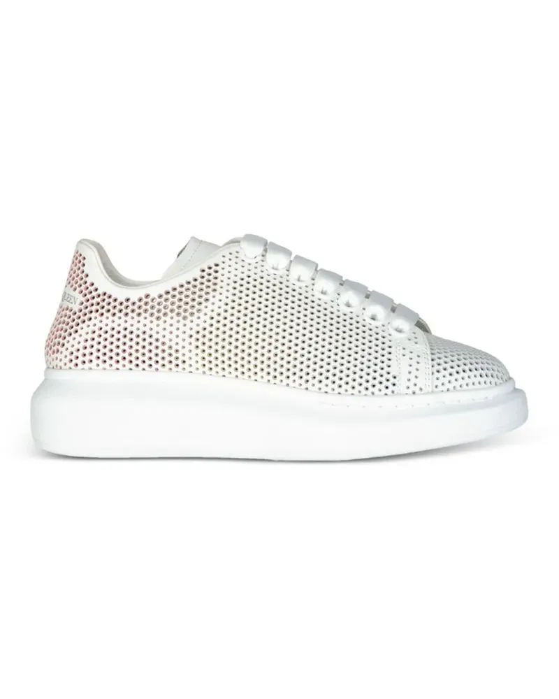 Alexander McQueen Oversized Dotted Cut-Out crystal-embellished sneakers - Weiß Weiß