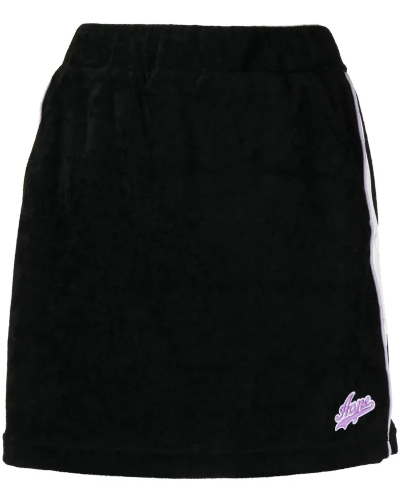 BAPE Minirock mit Logo-Patch - Schwarz Schwarz