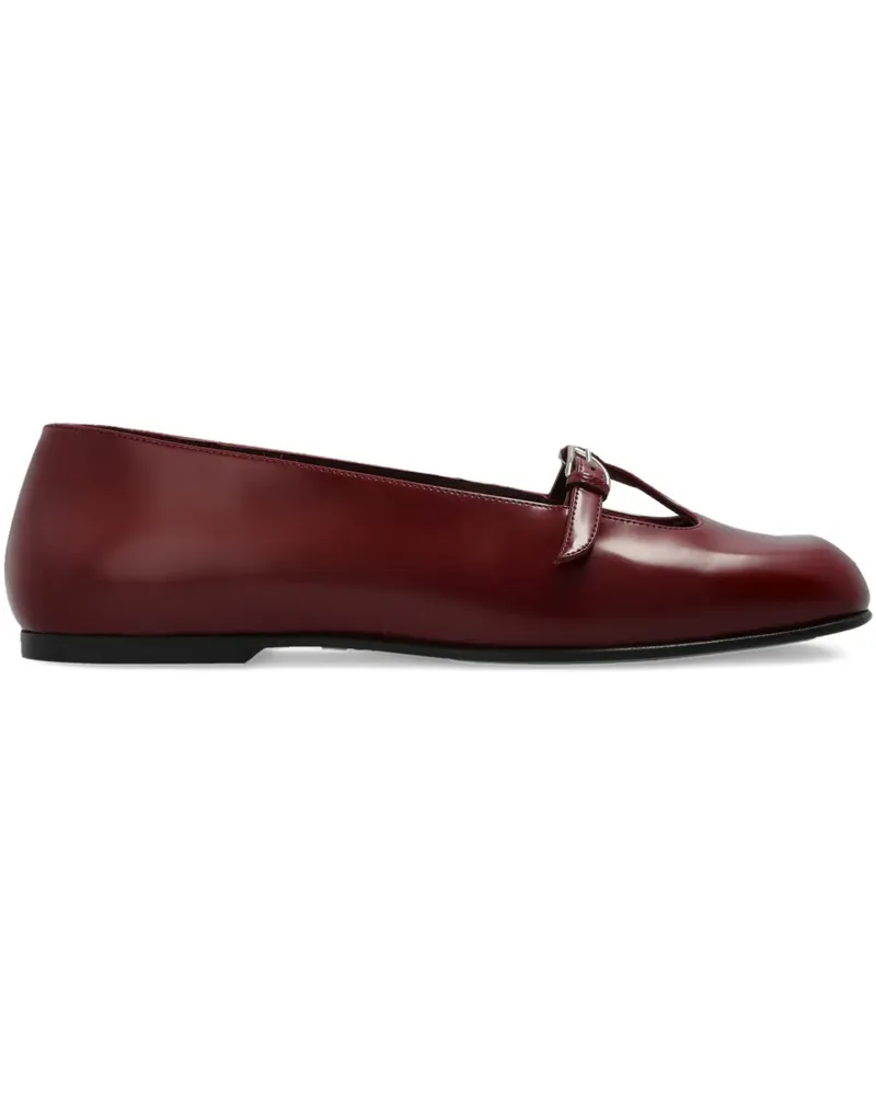 NODALETO Ballerinas mit Schnallendetail - Rot Rot