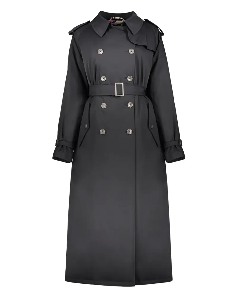 Herno double-breasted belted trench coat - Schwarz Schwarz