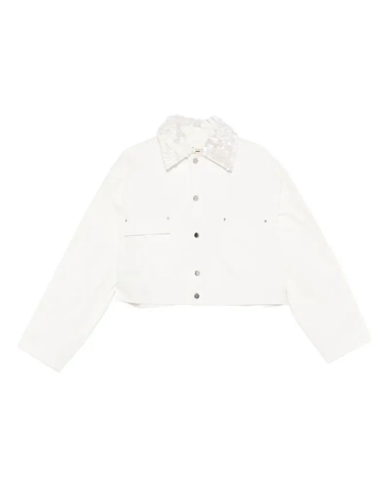 PLAN C sequin-detail pocket jacket - Nude Nude