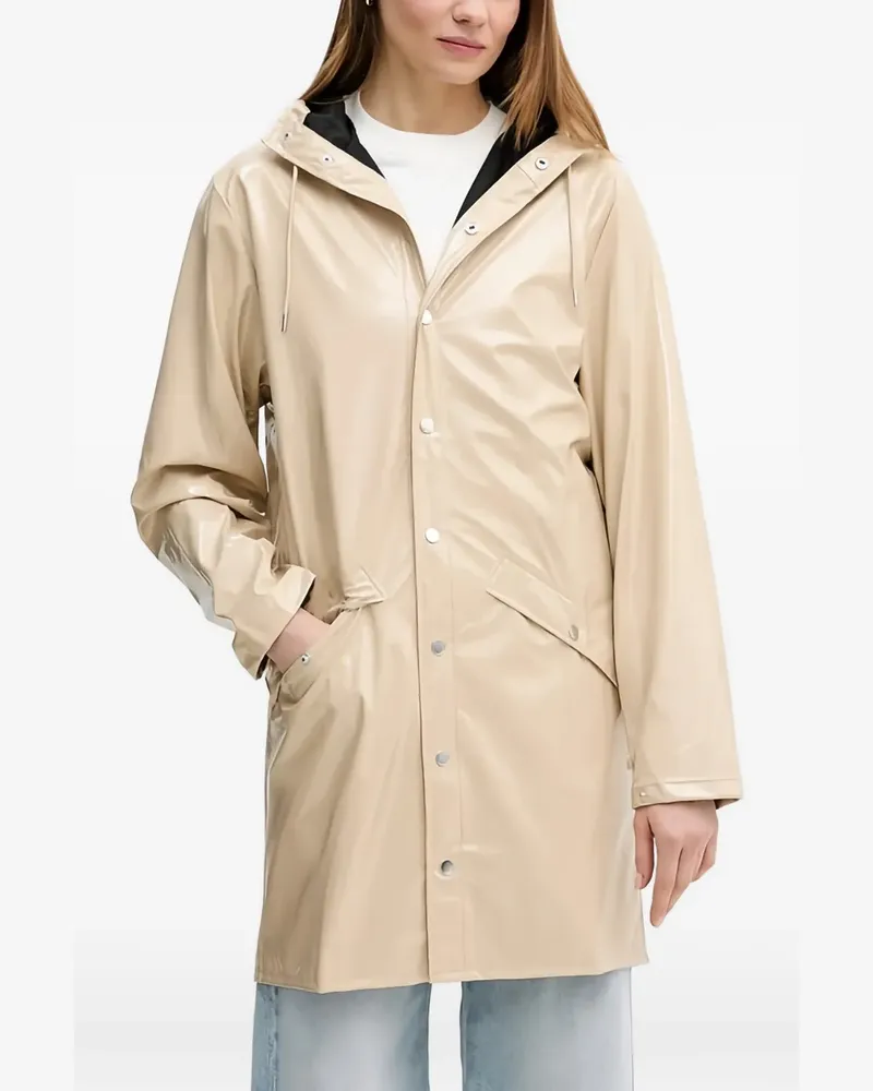 RAINS hooded parka - Nude Nude