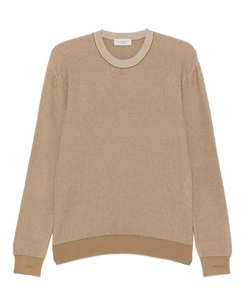 PIACENZA 1733 patterned crewneck sweater - Nude Nude