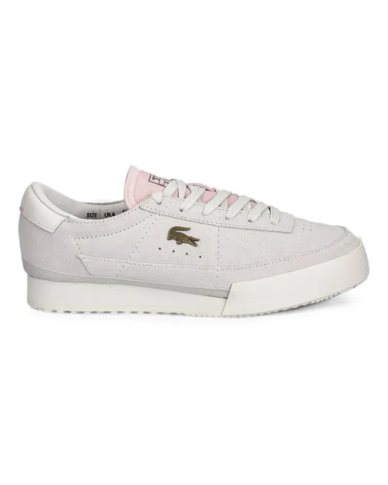 Lacoste Aura logo-plaque suede sneakers - Grau Grau