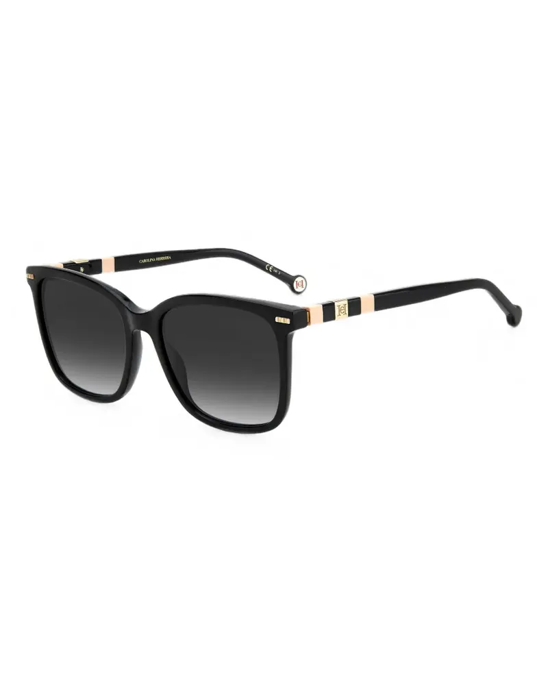 Carolina Herrera New York logo-plaque sunglasses - Schwarz Schwarz