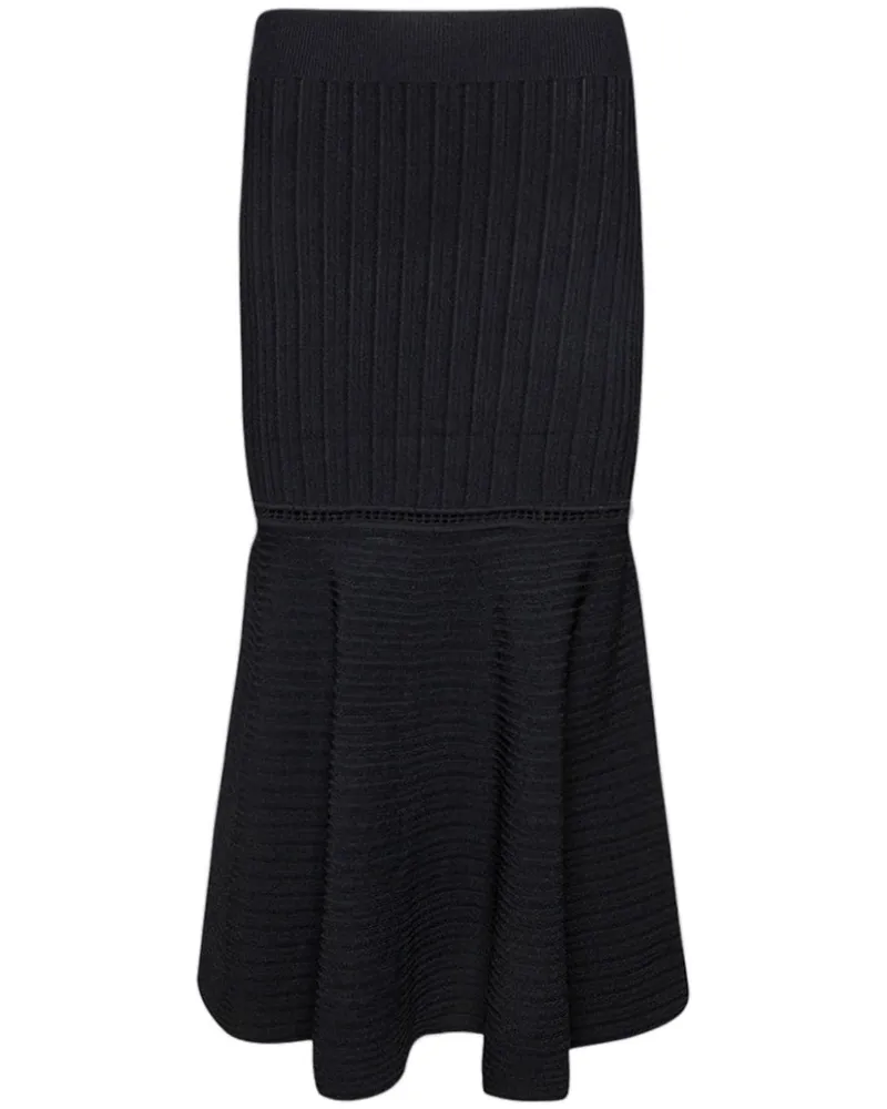 Victoria Beckham ausgestellter Rock - Schwarz Schwarz