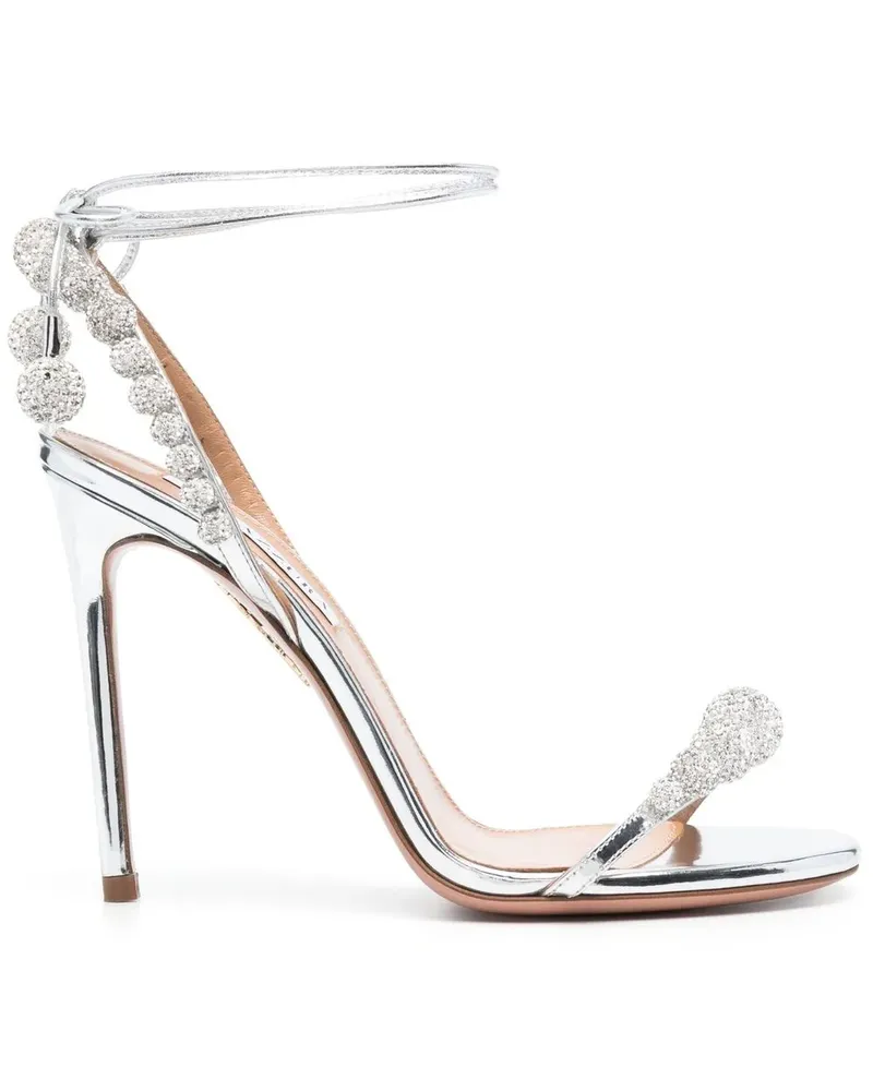 Aquazzura Disco Dancer Sandalen 105mm - Grau Grau