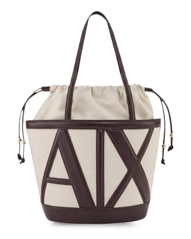 Armani Exchange Beuteltasche mit Logo - Nude Nude
