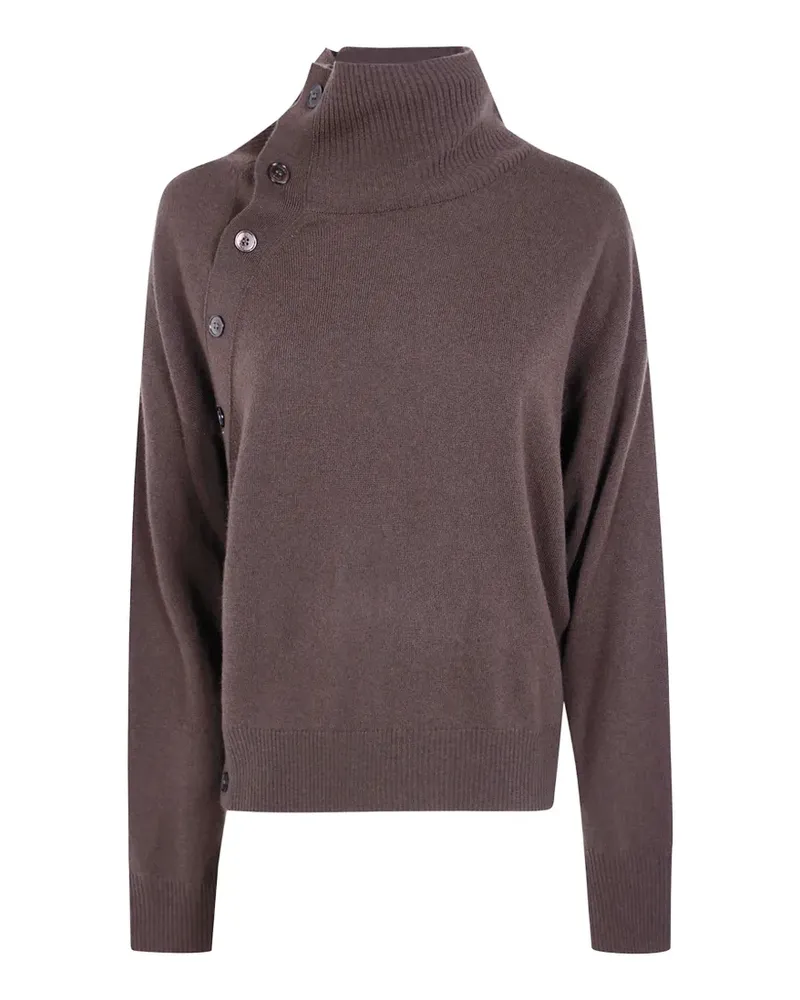 Seventy button-detail high-neck sweater - Braun Braun