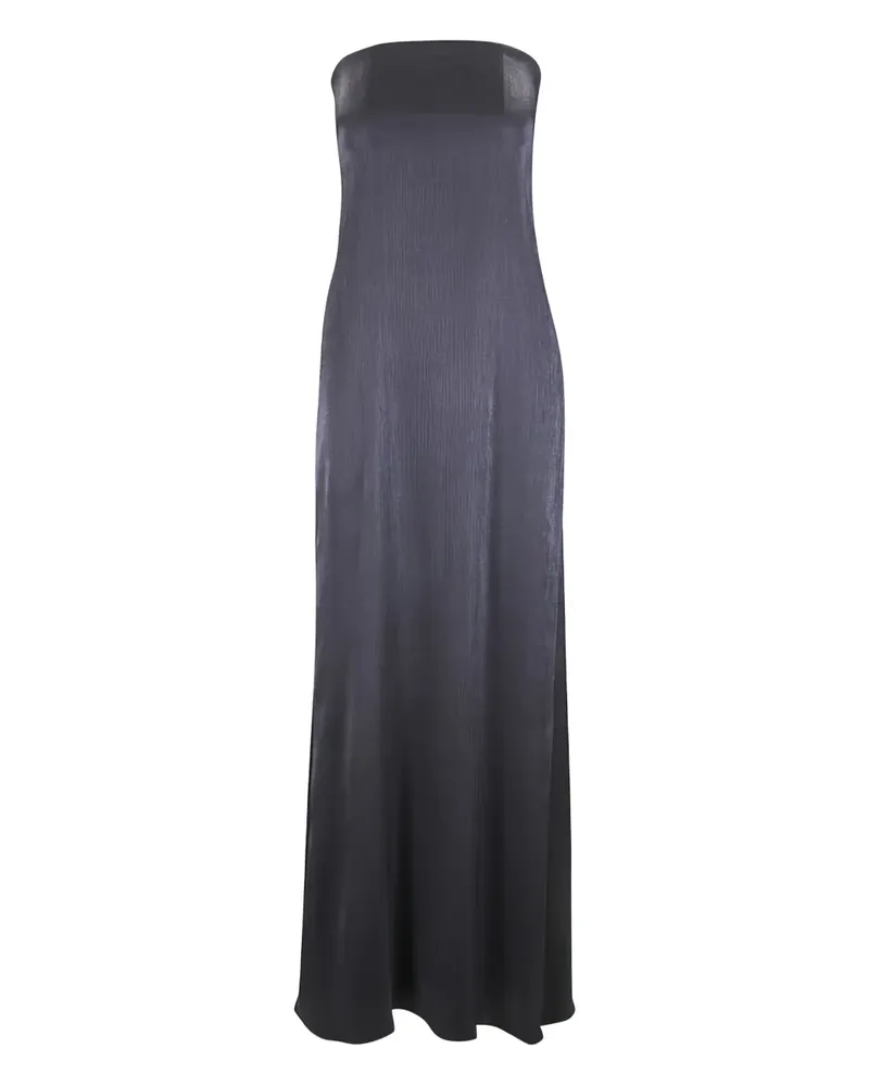 TWP Carolyn's strapless rear-split maxi dress - Grau Grau