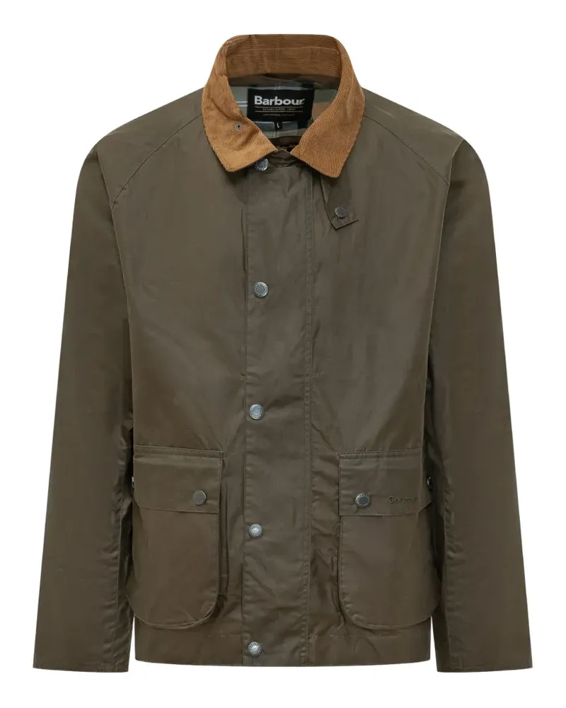 Barbour Geknöpfte Modern Bedale Jacke - Grün Grün