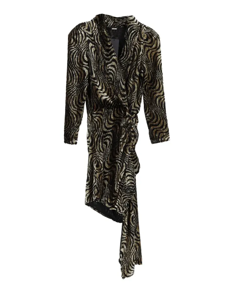 Dodo Bar Or asymmetric striped mini dress - Schwarz Schwarz