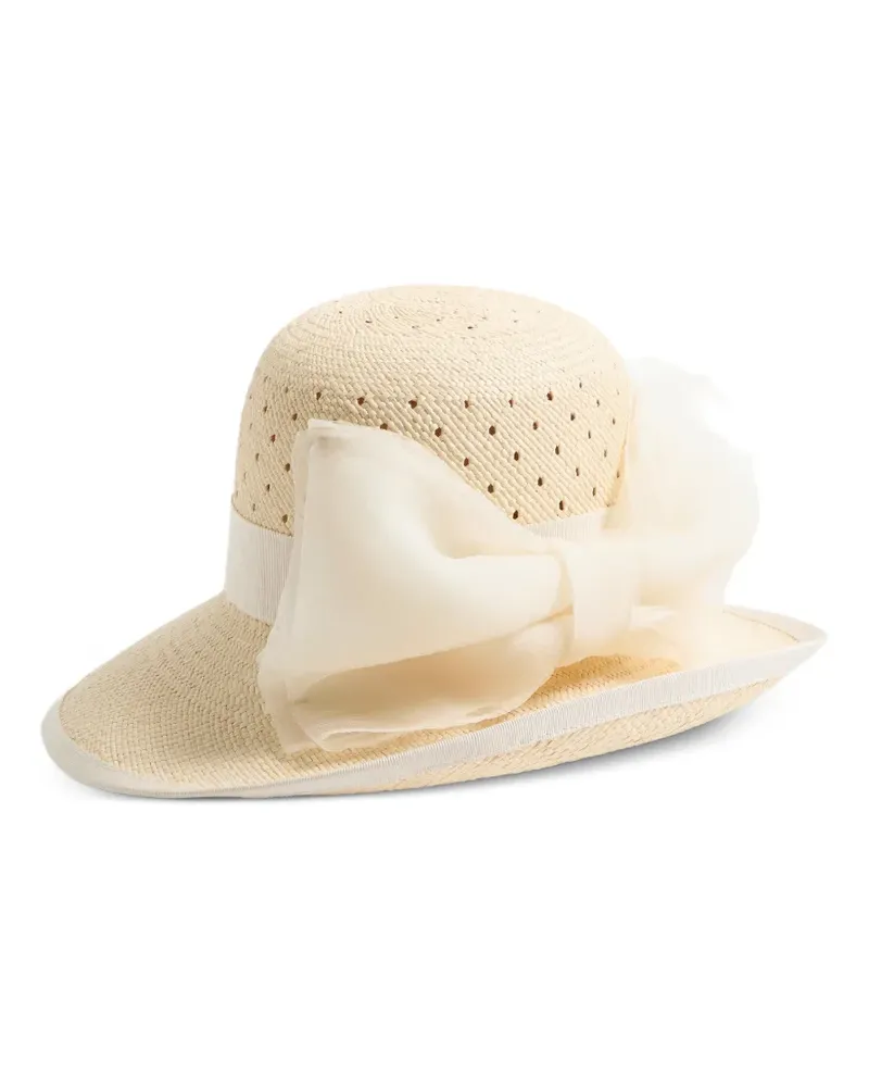 Valentino Garavani VLogo Signature Hut mit Schleifendetail - Nude Nude