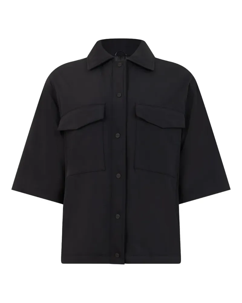 Herno three-quarter sleeve shirt jacket - Schwarz Schwarz