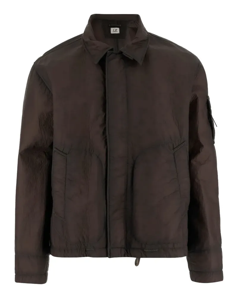 C.P. Company Gesteppte Jacke mit Linsen-Detail - Grün Grün