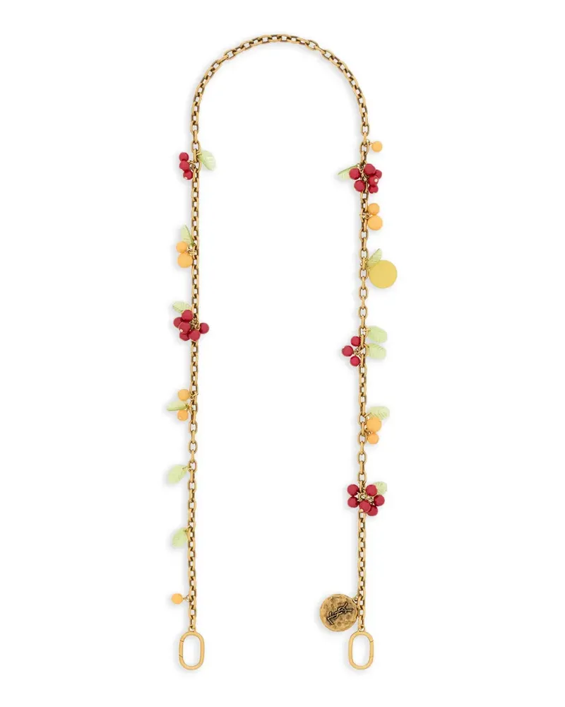 Saint Laurent embellished chains - Gold Gold