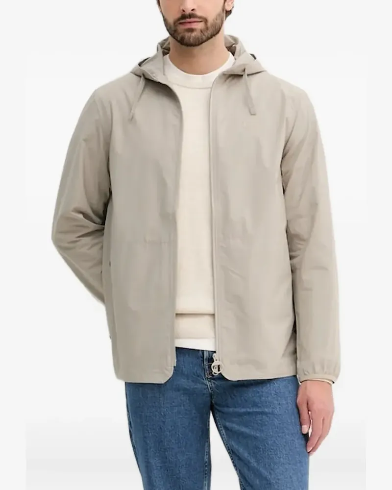 Barbour Newhill Kapuzenjacke mit Reißverschluss - Nude Nude