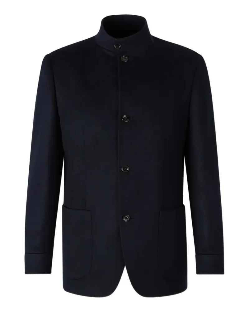 LARDINI Jacke mit Mandarinkragen - Blau Blau