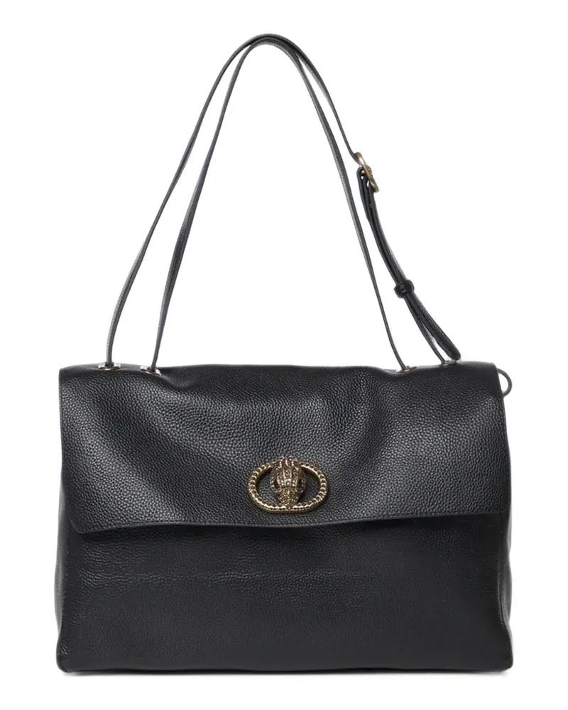 Kurt Geiger Schultertasche mit Adler-Schild - Schwarz Schwarz