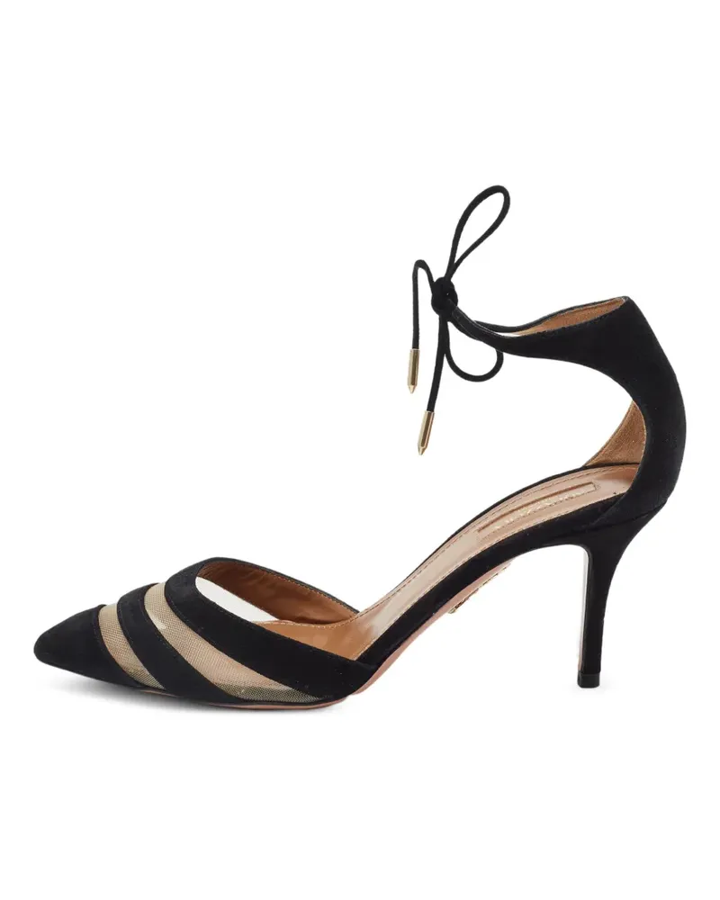 Aquazzura Pumps mit Knöchelband - Schwarz Schwarz