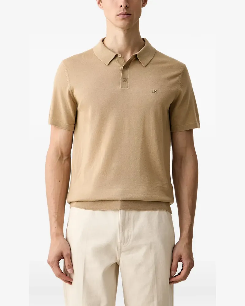 Michael Kors merino wool polo shirt - Nude Nude