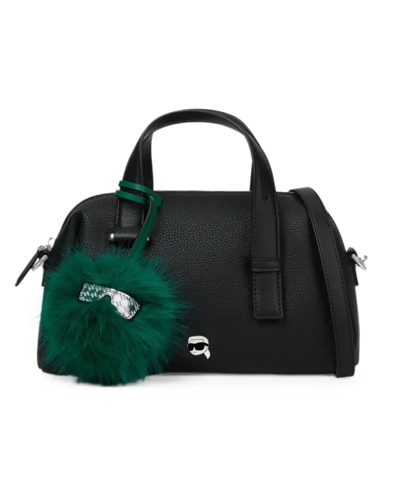 Karl Lagerfeld Kleine Ikon Satchel-Tasche - Schwarz Schwarz