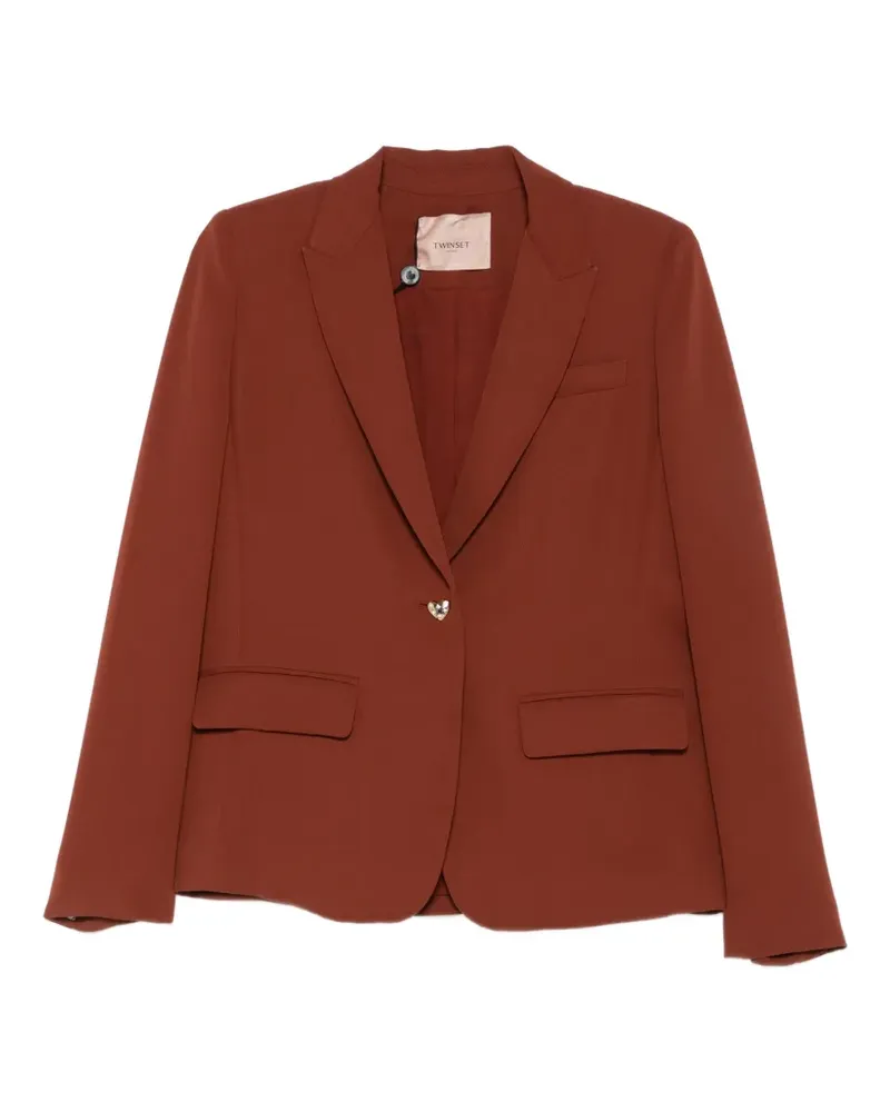 Twin-Set heart-button blazer - Braun Braun