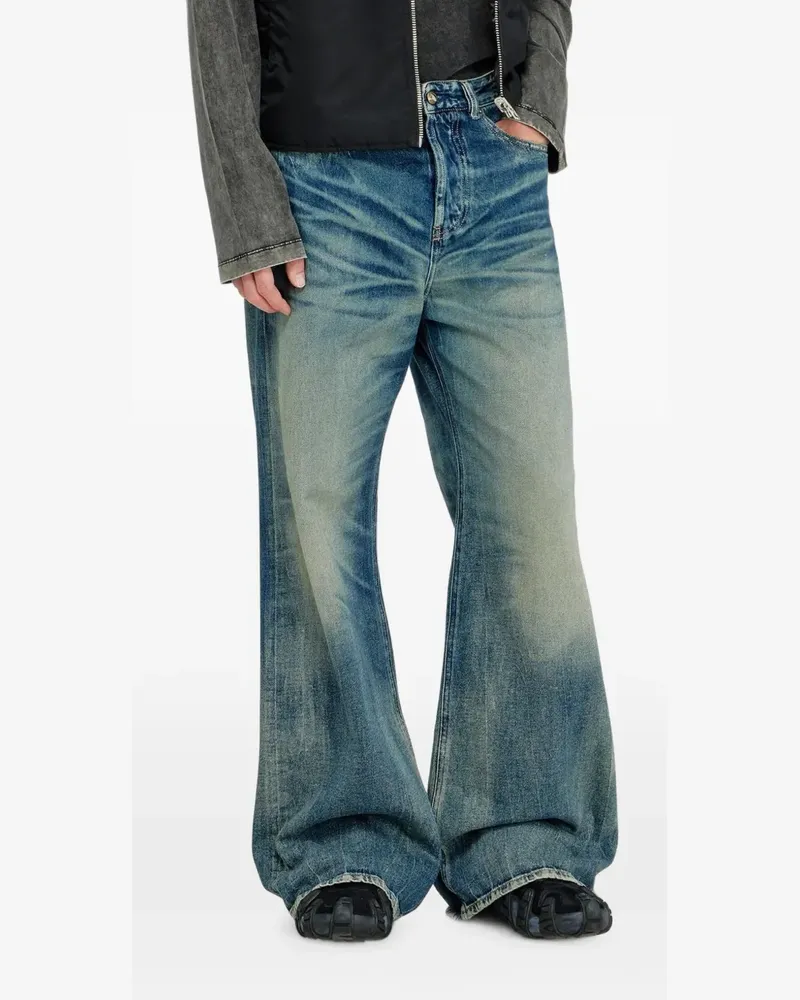 Diesel Ausgeblichene D-Rise Jeans - Blau Blau