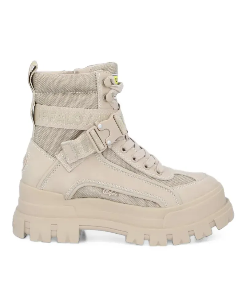 Buffalo Stiefeletten mit Schnallen - Nude Nude