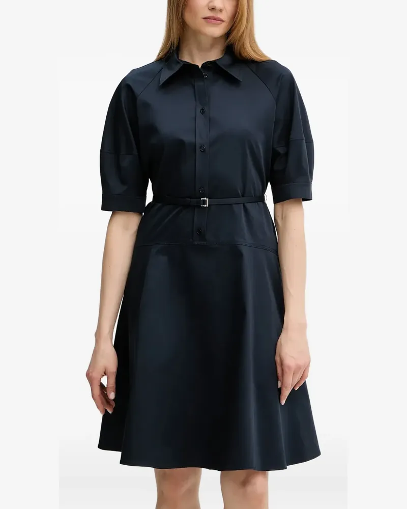 HUGO BOSS Hemdkleid mit Puffärmeln - Blau Blau