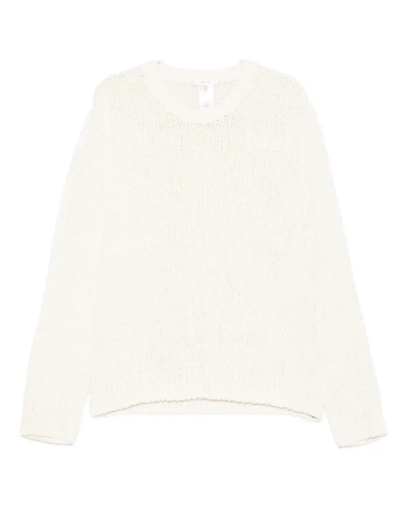 The Row crew-neck knitted sweater - Nude Nude