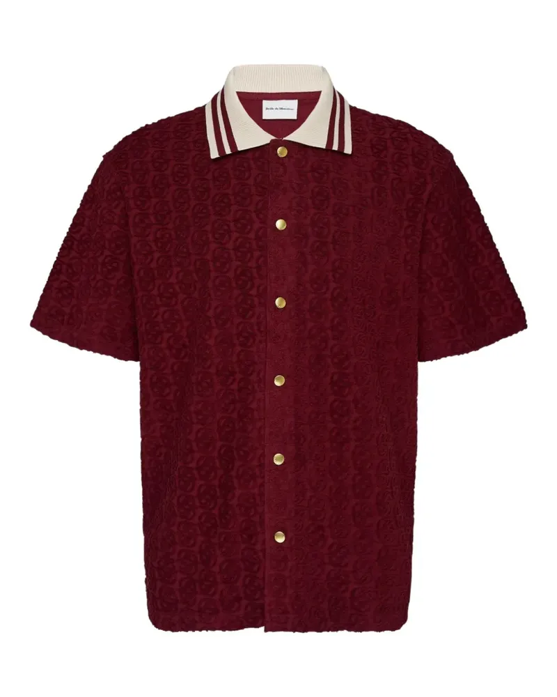 Drôle de Monsieur Hemd mit Monogramm - Rot Rot