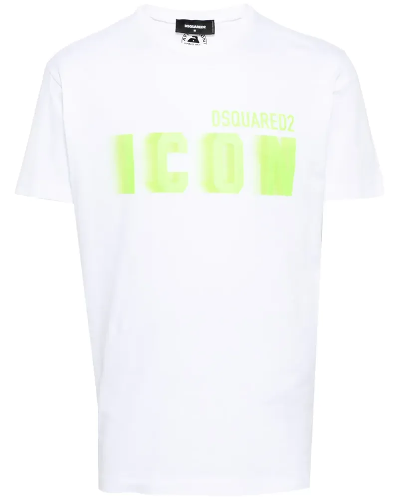 Dsquared2 T-Shirt mit "Icon"-Print - Weiß Weiß