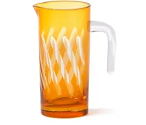Röhrenförmiger Glaskrug - Orange