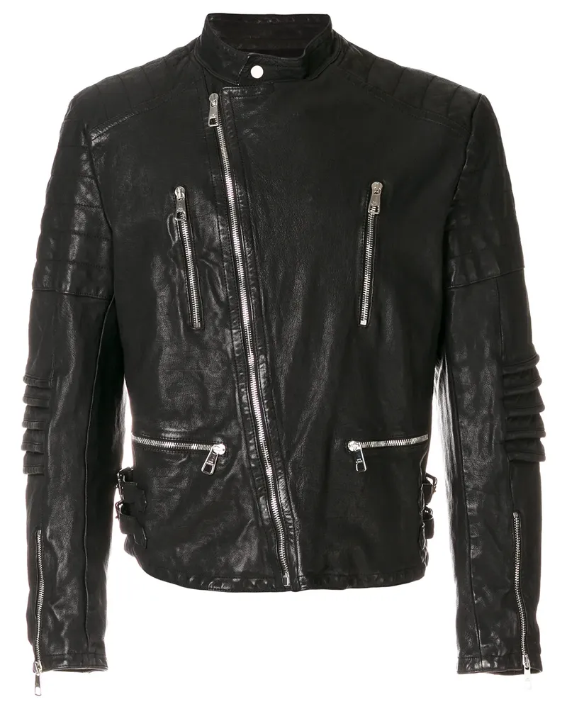 Neil Barrett Jacke mit Reißverschluss - Schwarz Schwarz