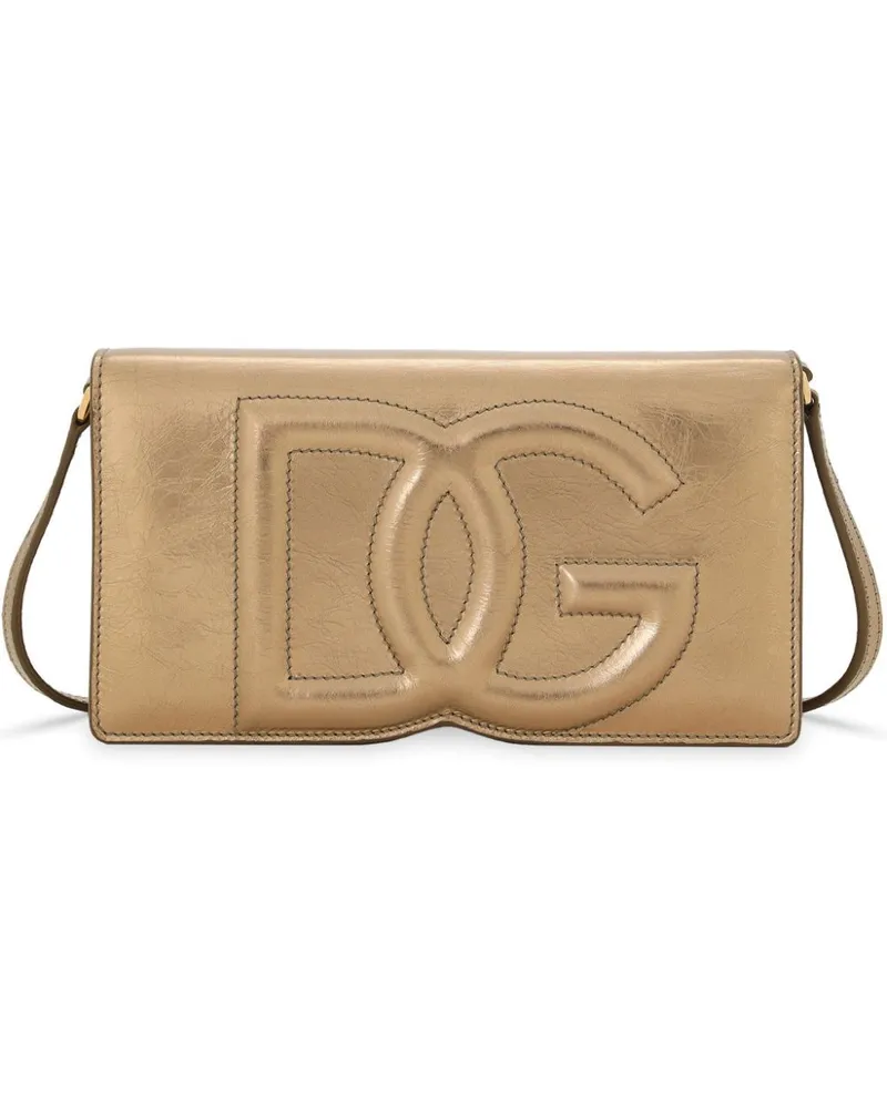 Dolce & Gabbana Shopper mit Logo - Gold Gold