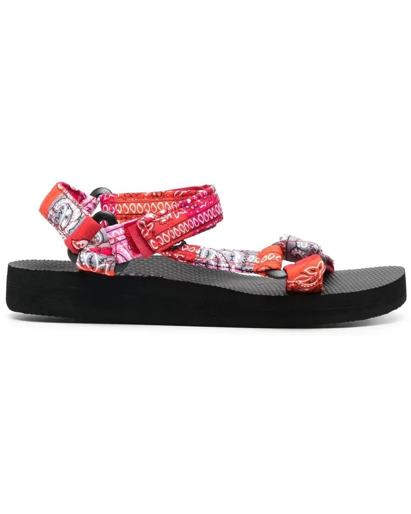 Arizona Love Sandalen mit Bandana-Print Rot