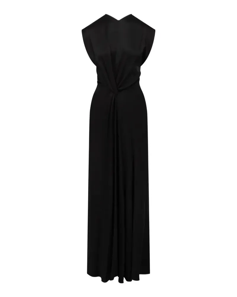 Victoria Beckham Aria Kleid mit Twist-Detail - Schwarz Schwarz