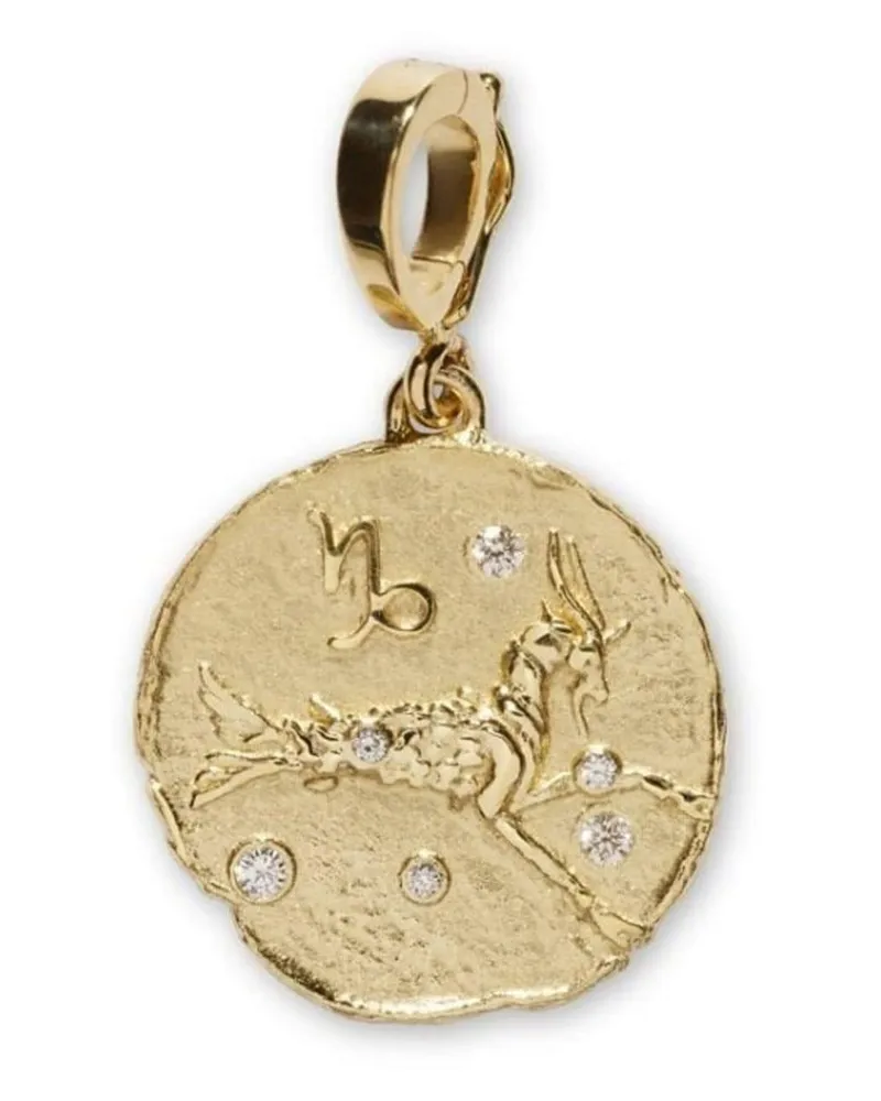 AZLEE Kleiner 18kt Of The Stars Gelbgoldanhänger Gold